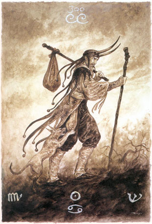 O Louco no tar� de Luis Royo